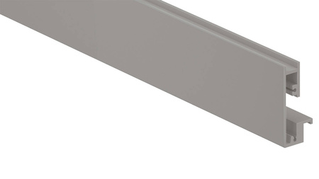 Front do szuflada wewnętrzna z elementem dekoracyjnym, KB=1200 mm, do przycięcia, do MERIVOBOX, kolor - szary indium mat