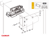 CAMAR - Zawieszka 806 Prawa - 15 mm