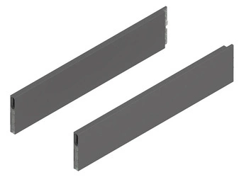 MERIVOBOX BOXCAP, dł.=450 mm, wysokość E, lewy/prawy, kolor - antracyt mat