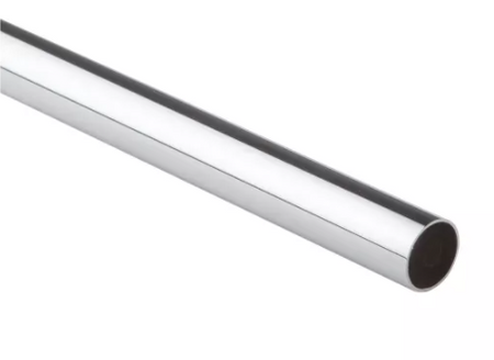 Drążek meblowy fi25, gr.1mm chrom, długość 3 metry