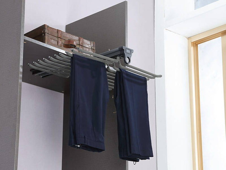 WB-668 P1 Wieszak na spodnie podwójny SYMPHONY - biały