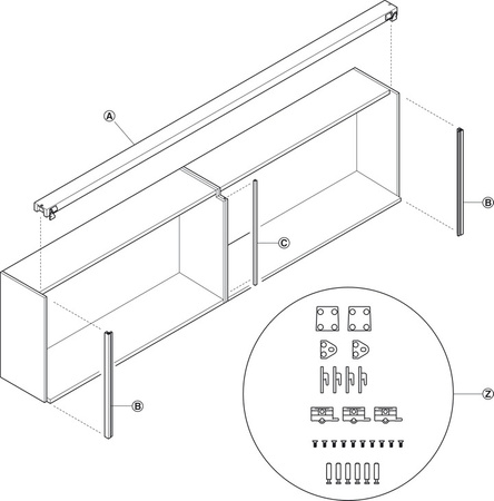 Finetta F-Flush32 23B System do pionowych drzwi przesuwnych
