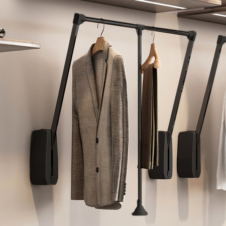 EMUCA pantograf Hang mocowany do ściany, 600-830, Chrom