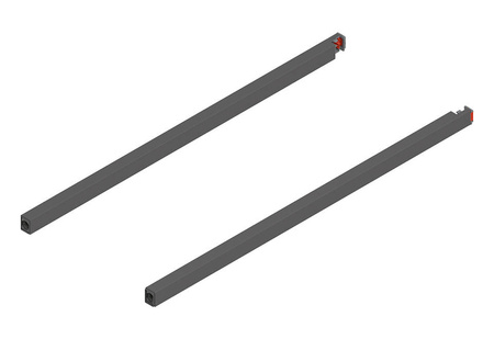 Reling podłużny MERIVOBOX  (lewy), dł.=450 mm, lewy/prawy, kolor - antracyt mat