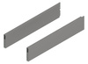 MERIVOBOX BOXCAP, dł.=300 mm, wysokość E, lewy/prawy, kolor - szary indium mat