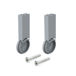 Drążek 28 mm - Zestaw uchwytów (L+P) do wieńca górnego - aluminiowe