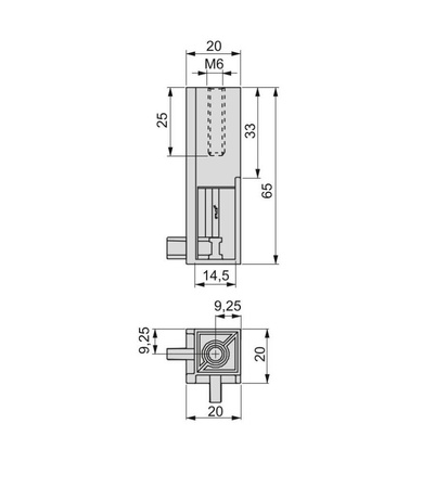 Uchwyt kątowy drążka do szafy, Teksturowana czerń, Znal