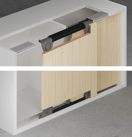 Hafele Slido F-Flush57 06A - Zestaw 2T 4kg