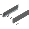 Bok MERIVOBOX, wysokość M (91 mm), dł.=270 mm, lewy/prawy, kolor - antracyt mat