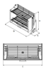 Ociekacz system do szafek górnych, szerokość 60cm