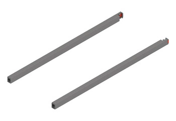 Reling podłużny MERIVOBOX  (lewy), dł.=400 mm, lewy/prawy, kolor - szary indium mat