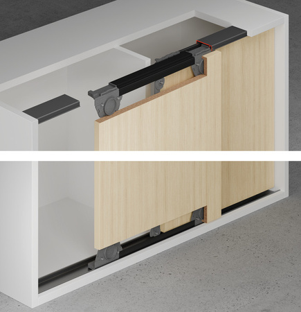 Hafele Slido F-Flush57 06A - Zestaw 2T 6kg