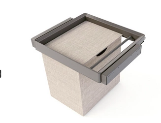 Zestaw Quartz – rama z cichym domykiem, kosz tekstylny i drążek 