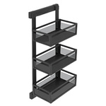 Półka boczna potrójna, antracytowa prawa