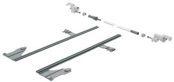 LEGRABOX Stabilizacja boczna, dł.=650 mm, KB=1400 mm, pełen wysuw, do przycięcia