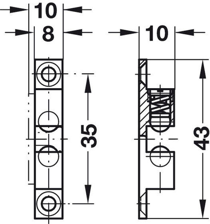 zatrzask kulowy 43mm  /244.20.014/