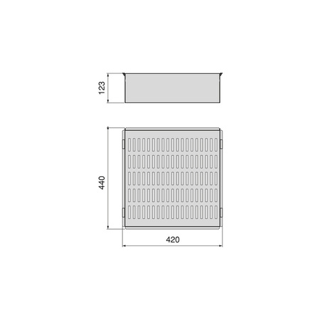 Zestaw Quartz – rama z cichym domykiem i szuflada metalowa M60, tytanowa