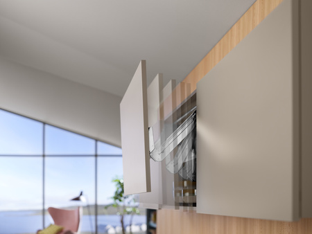 AVENTOS HL top do frontów nad korpusem