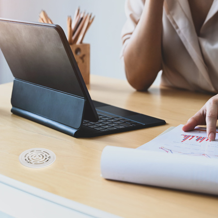 Odświeżacz E-Fan, biały 80 mm