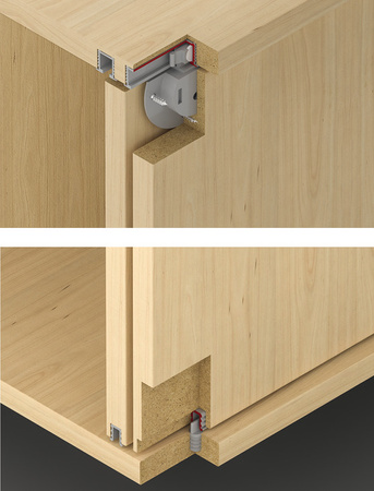 Hafele Slido F-Line11 12A Infront - obudowa, do przykręcania