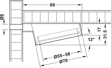 obudowa do oprawy nawierzchniowej, do Häfele Loox LED 2094/3094