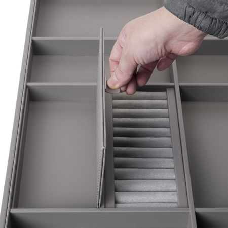 Zestaw Quartz – rama z cichym domykiem + szuflada organizacyjna z M70, tytanowa