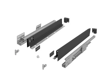 Hafele Matrix SLIM 2.0 - szuflada komplet, ANTRACYT 500x64, 35 kg