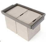 Zestaw Quartz – rama z cichym domykiem i 2× kosz tekstylny