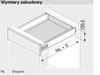 Bok szuflady TANDEMBOX, wys. K (115 mm), dł.=600 mm, lewy/prawy, do TANDEMBOX antaro