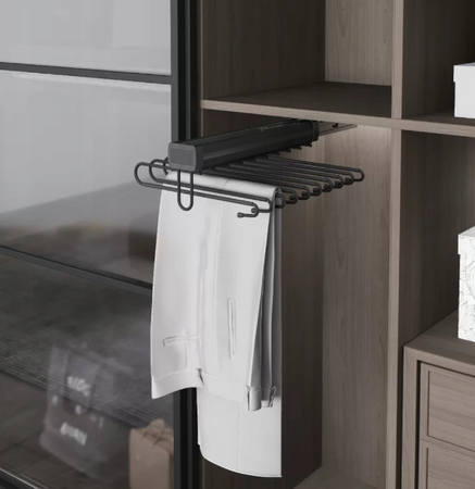 Wieszak górny na spodnie pojedyńczy antracyt