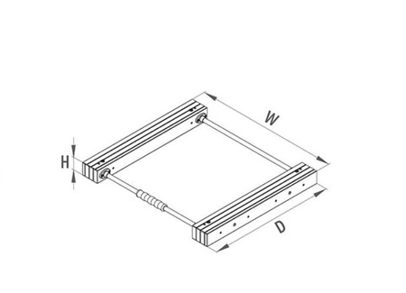 Mechanizm blatu wysuwanego szer.800 - Antracyt  