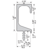 Zobal - uchwyt do szafek dolnych UKW-7-Aluminium (C-0), Standard