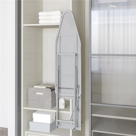 S-6611-G DESKA DO PRASOWANIA SKŁADANA Z HAMULCEM SZARA