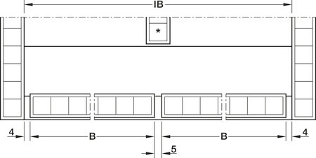 Hafele Slido F-Flush57 06A - Zestaw 2T 6kg